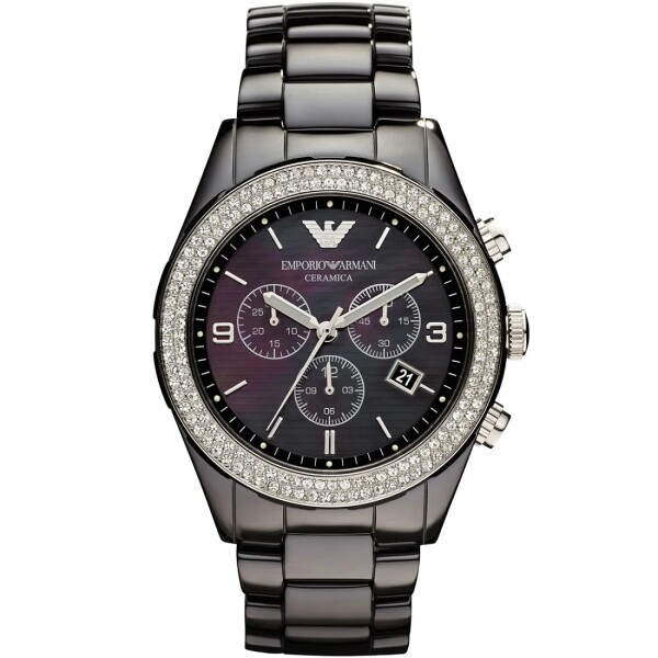 Дамски часовник Emporio Armani Ceramica Chronograph AR1455