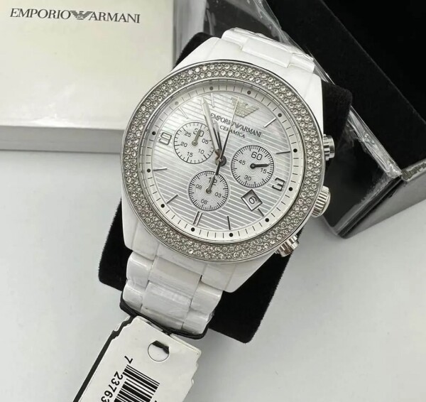 Дамски часовник Emporio Armani Ceramica Chronograph AR1456